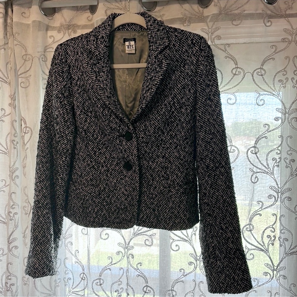 J Crew tweed blazer